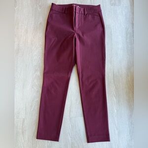 Old Navy Pixie High Rise Pants in Deep Red